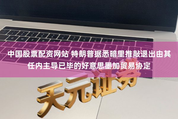 中国股票配资网站 特朗普据悉暗里推敲退出由其任内主导已毕的好意思墨加贸易协定